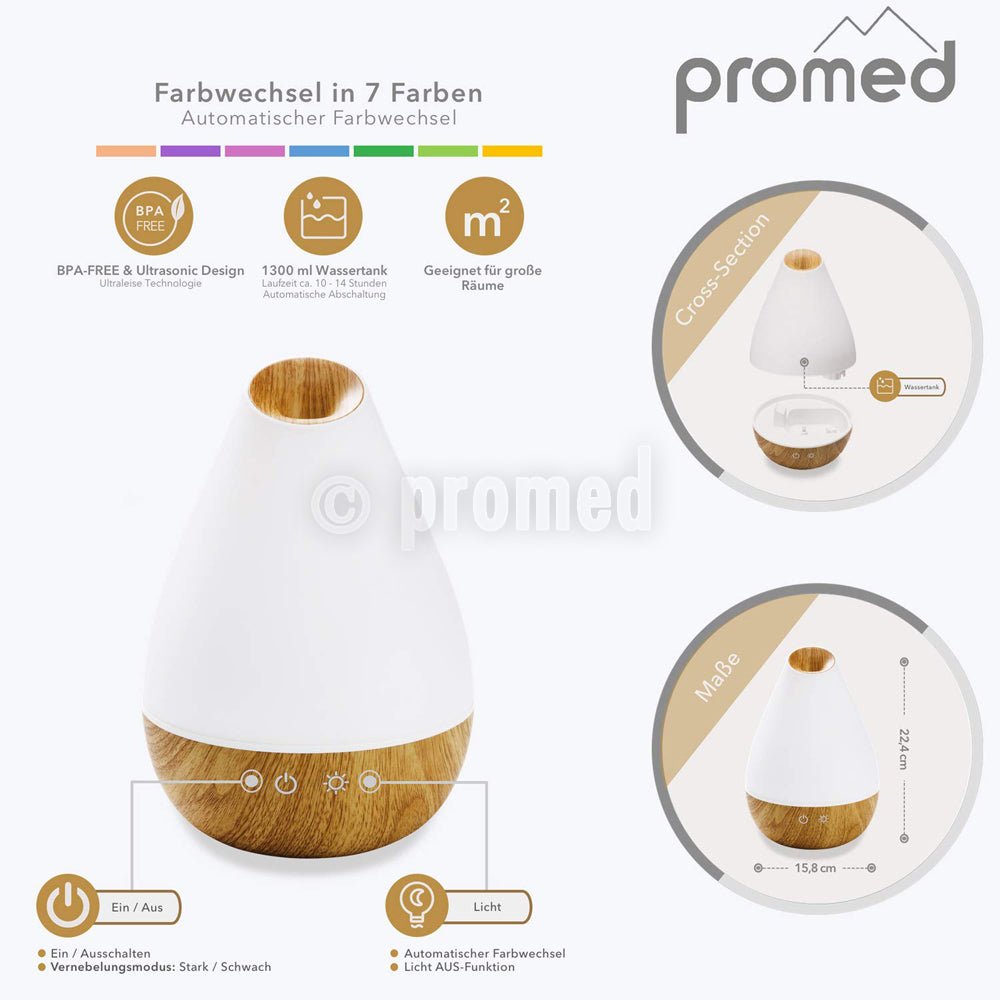 PROMED AL-1300 WS Aroma Diffusor 1300 ml