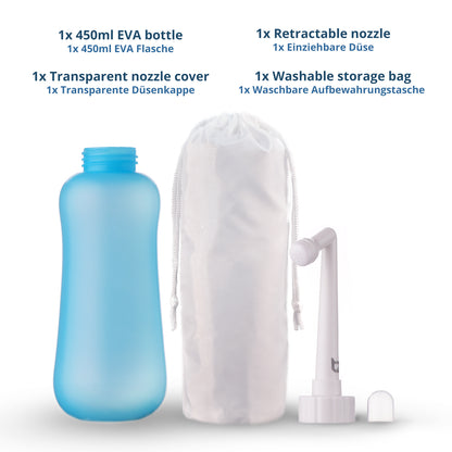 T2 Peri Bottle 450ml - Large Portable Bidet for Postpartum Care