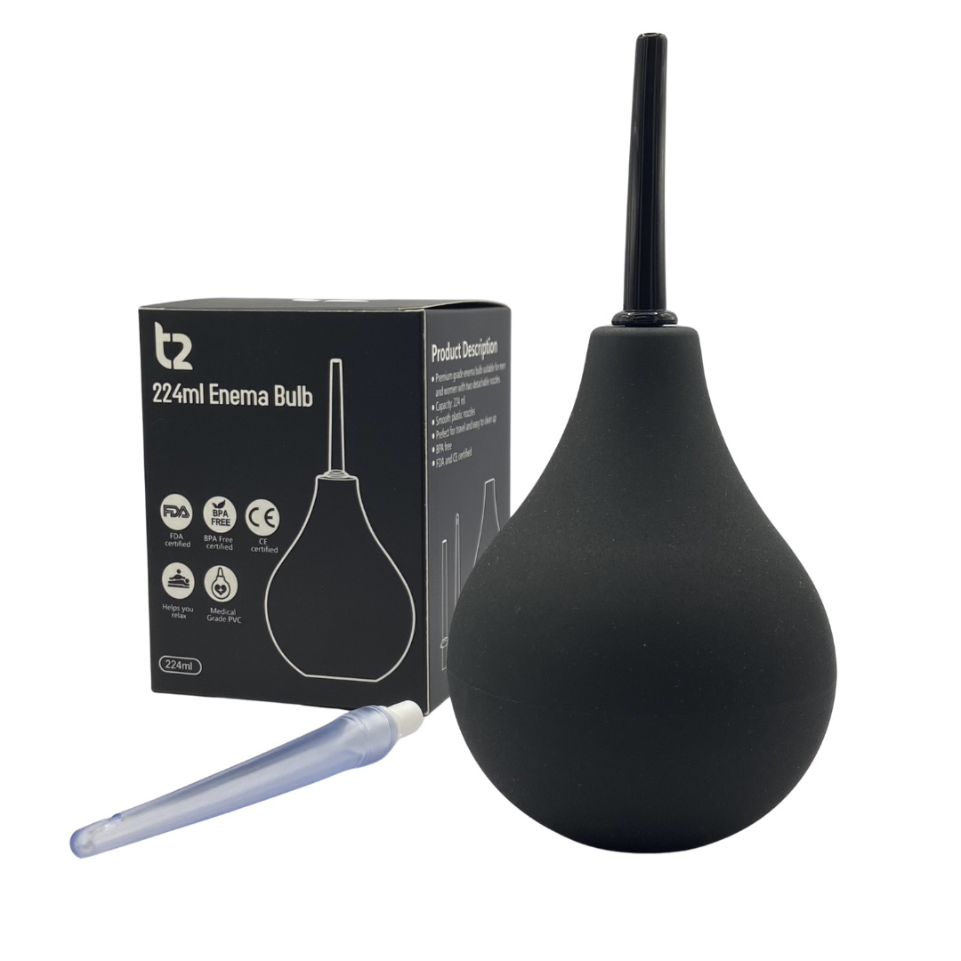 T2 Enema Bulb 224ml - Reusable Colon Cleanse - UKCA CE and FDA Certified