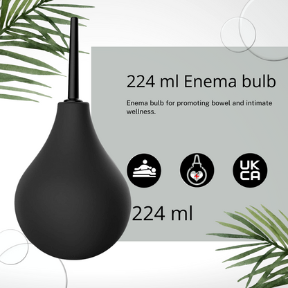 T2 Enema Bulb 224ml - Reusable Colon Cleanse - UKCA CE and FDA Certified